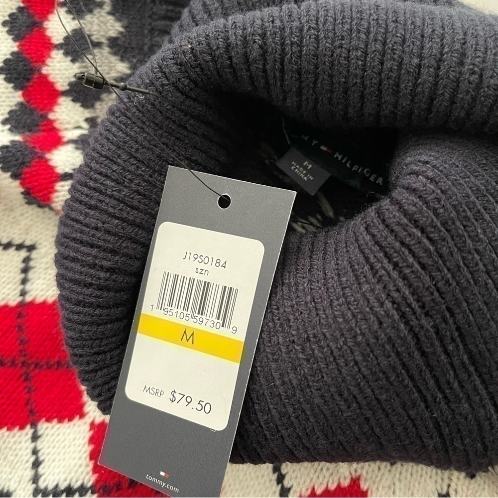 Tommy Hilfiger Womens Pattern Turtle Neck Pullover Sweater - Picture 8 of 8